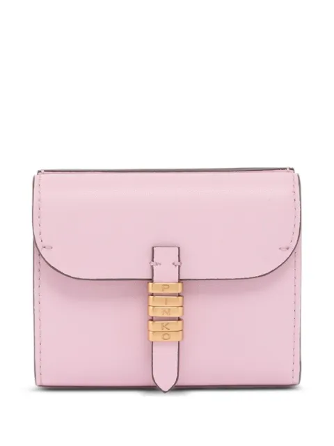 PINKO buckle leather wallet Pink 106189A0QO