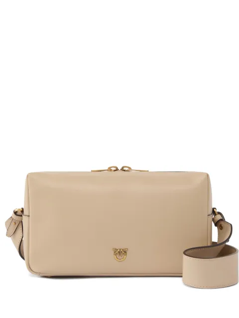 PINKO Horizontal bag medium shoulder bag in suede Neutrals 106062A0F6