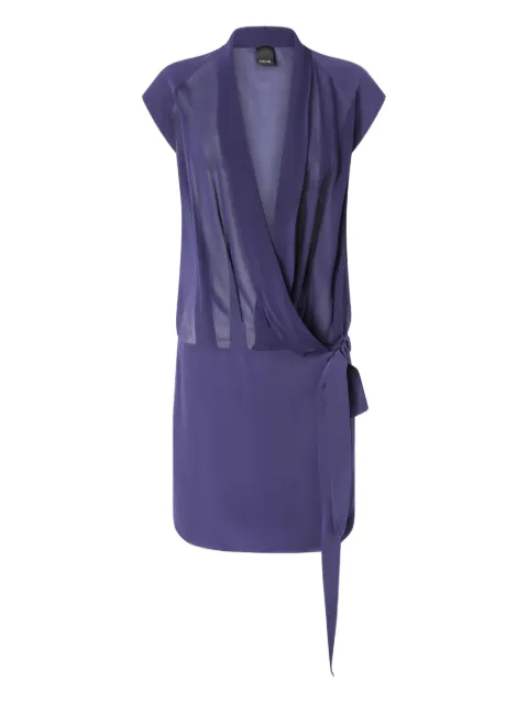PINKO tie-waist short dress Purple 106844A3B2