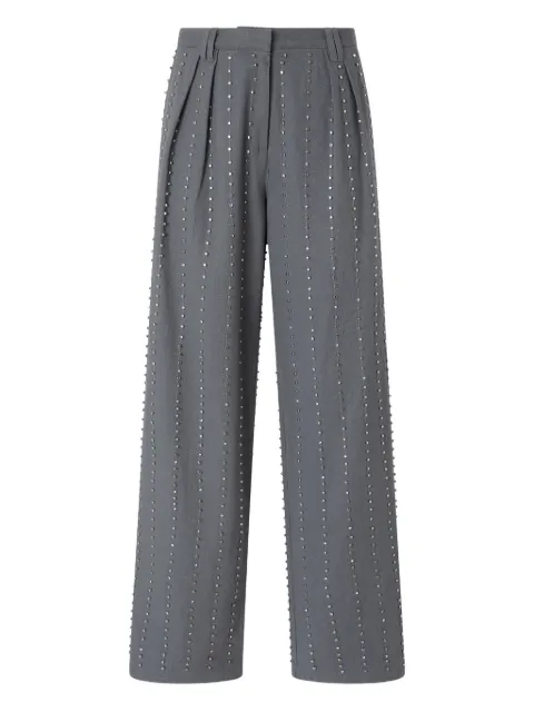 PINKO trousers with jewel stripes Grey 106239A324