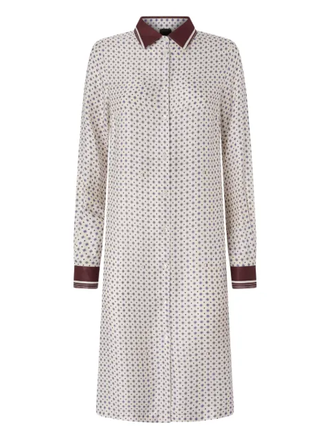 PINKO midi shirt dress with tie print Neutrals 106331A34R
