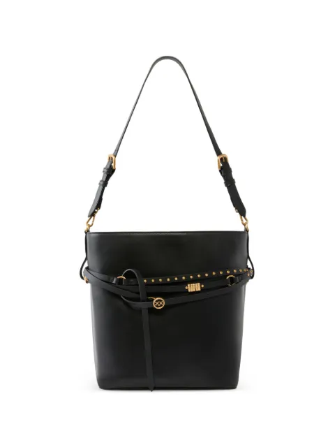 PINKO Bucket Belt Bag medium shoulder bag in leather Black 106339A0QO