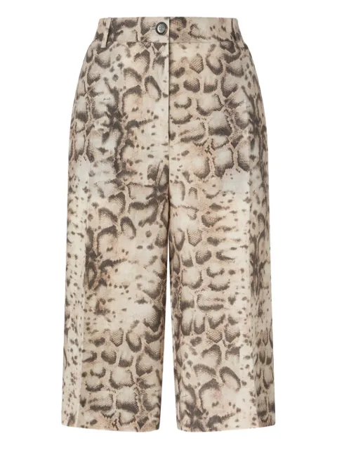 PINKO bermuda shorts with snake print Neutrals 106870A3BL
