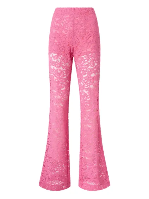 PINKO flared lace trousers Pink 106434A330