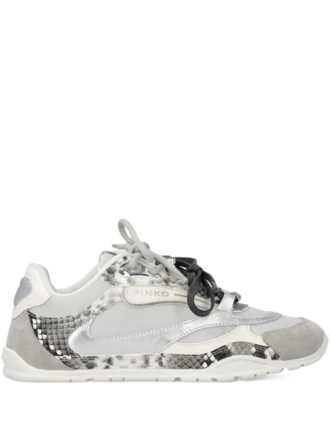 PINKO python-print sneakers with double laces Grey SS0185P148