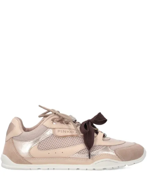 PINKO sneakers with double laces and jewel details Neutrals SS0185P020