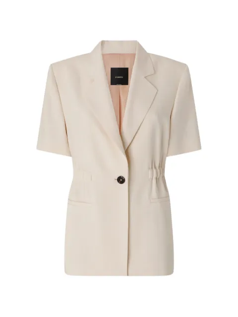 PINKO short-sleeved jacket with elasticated waist Neutrals 106912A2W6