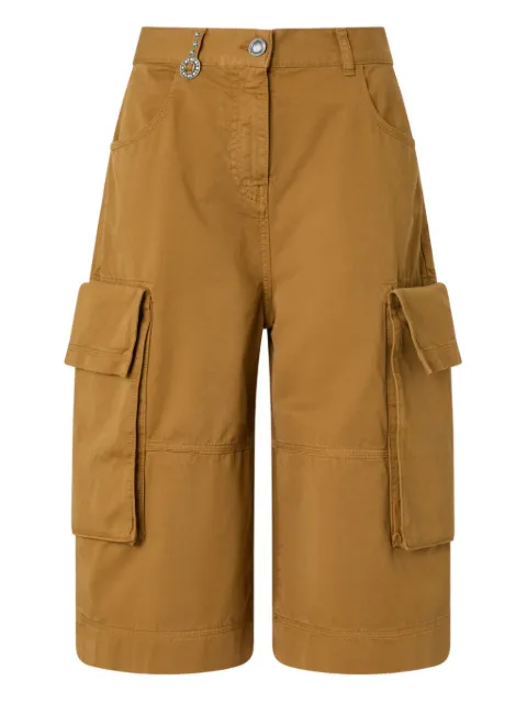 PINKO cargo bermuda shorts with rivets Neutrals 106820A3AW