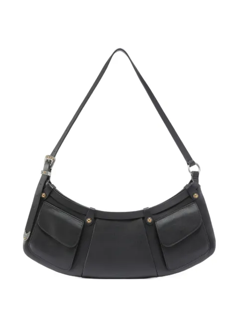 PINKO Pocket Body Bag large shoulder bag in leather with pockets Black 106865A270