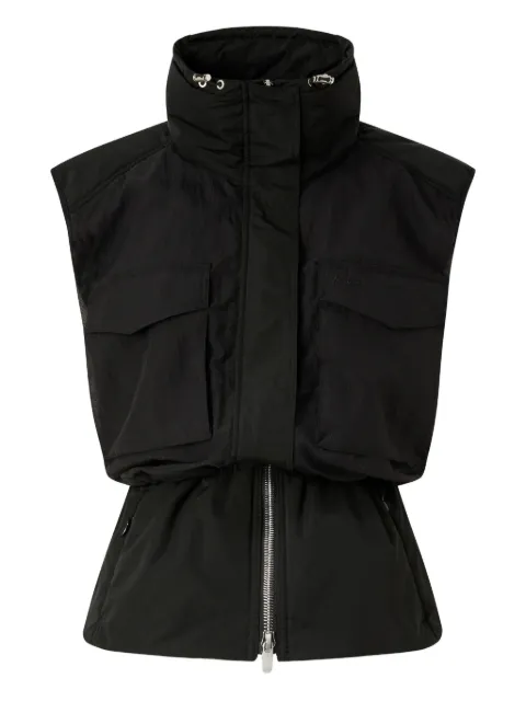 PINKO sleeveless down jacket with drawstring Black 106591A325