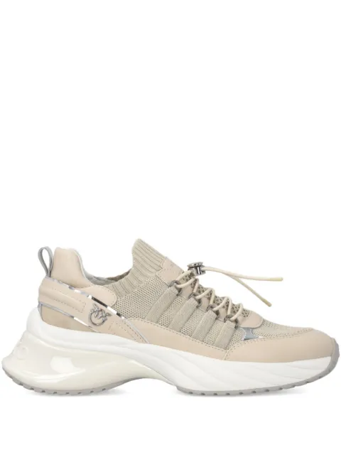PINKO knitted sneakers with laces and cord lock Neutrals SS0141P128