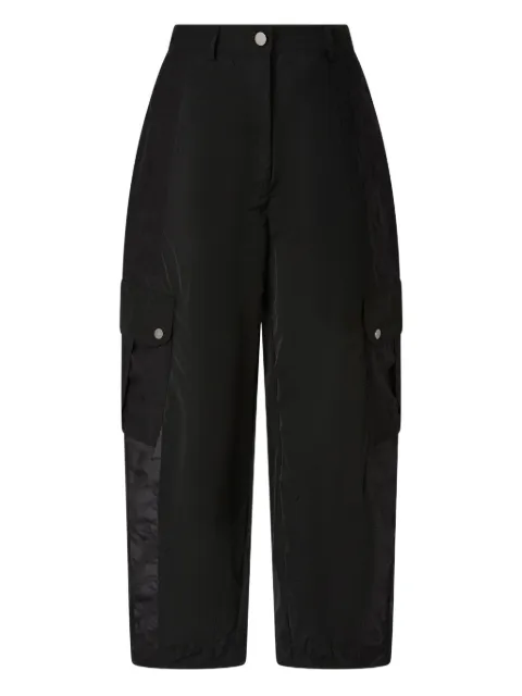 PINKO workwear trousers with sheer inserts Black 106645A325
