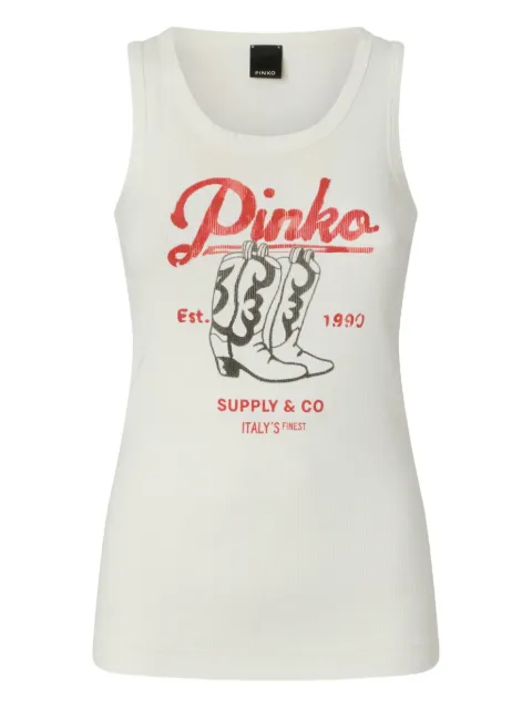 PINKO print tank top Neutrals 106901A3BX