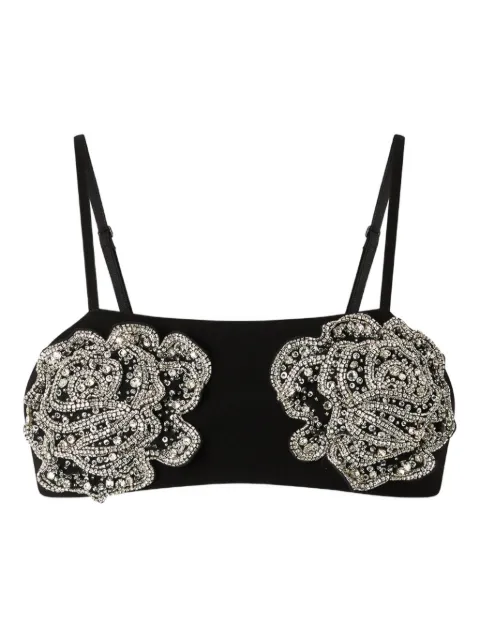 PINKO crystal-embellished sleeveless blouse Black 106622A31P