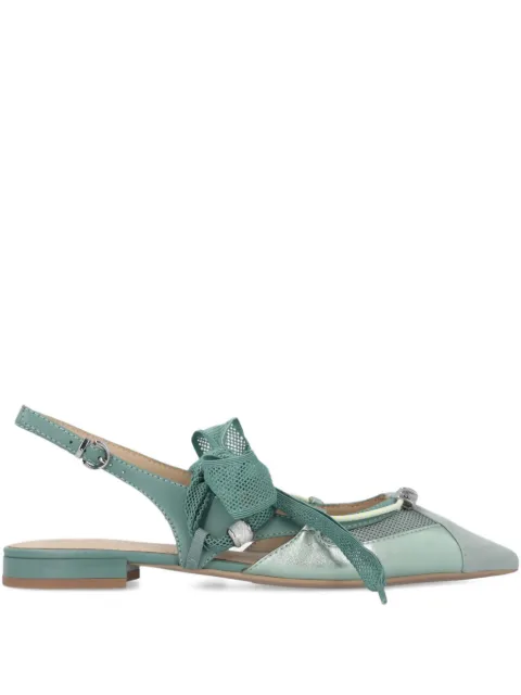 PINKO slingback ballerinas with ties Green SD0547P003