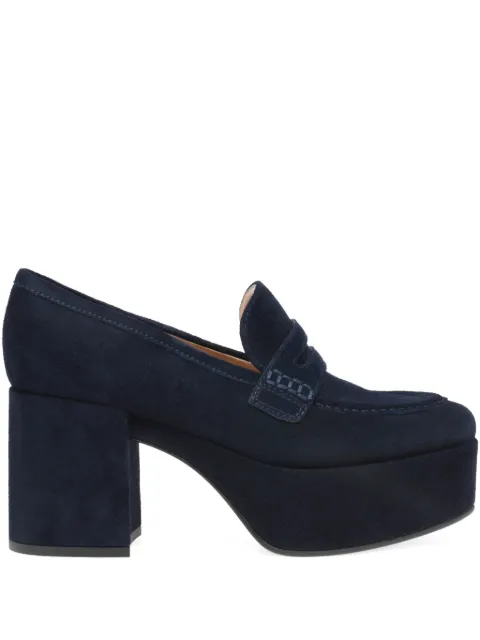 Gianvito Rossi Jenna platform loafers Blue G2536335RICSUE