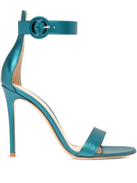 Gianvito Rossi buckle-detail ankle-strap sandals Blue G6109615RICNPS