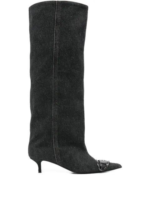 Diesel D-Venus logo-detail boots Blue Y03765P5237