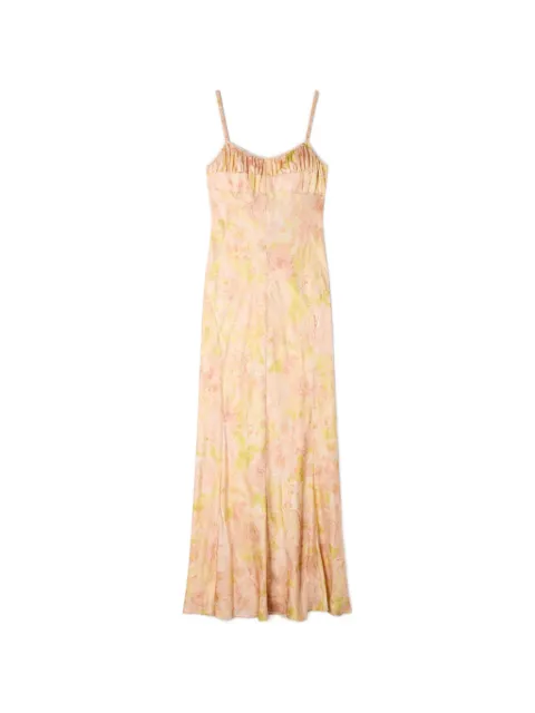 SANDRO flower print maxi dress Pink SFPRO04796