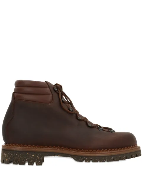 Yuketen leather lace-up boots Brown YVBKCKUDUCHESTNUT