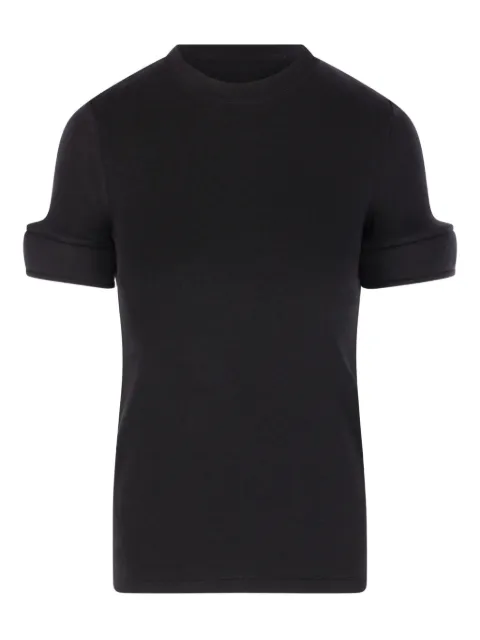Melitta Baumeister foam-cuff T-shirt Black MB11AW25BLACK