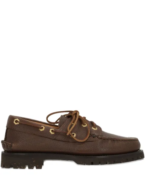 Yuketen leather lace-up loafers Brown YIHBPBTPALEBROWN