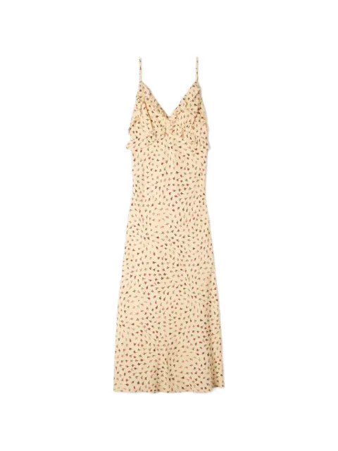 SANDRO flower print maxi dress Neutrals SFPRO04784