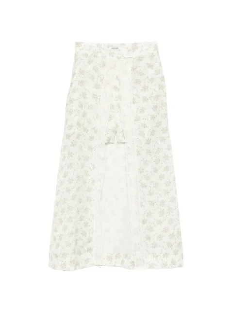 SANDRO floral lace shorts Green SFPJU01679