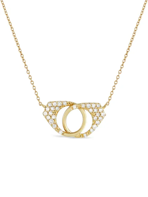 LB Exclusive 14K yellow gold diamond handcuffs necklace Gold PN15502Y