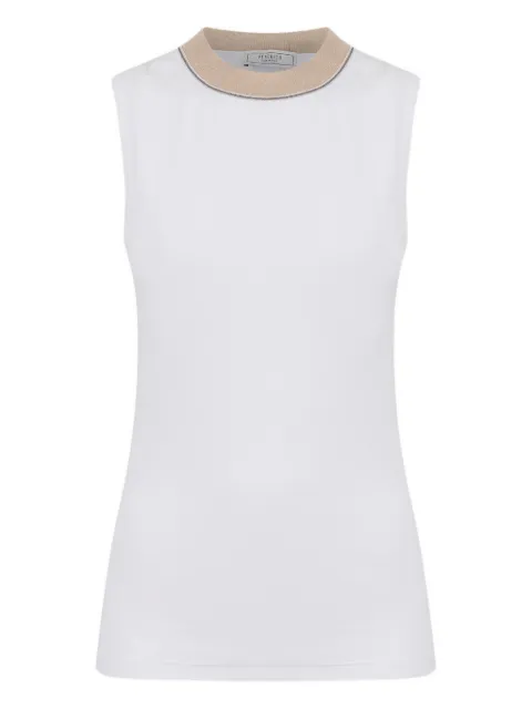 Peserico sleeveless top White S08622J05669B00B