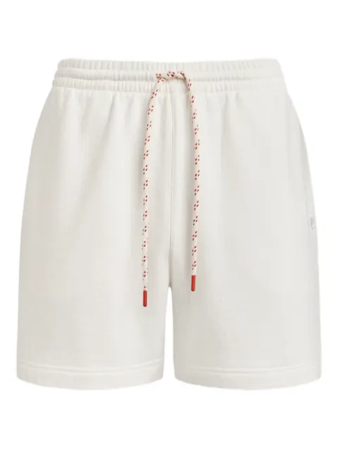 12 STOREEZ textured terry track shorts White 132293