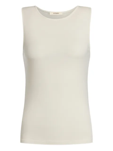 12 STOREEZ sleeveless tank top White 131037