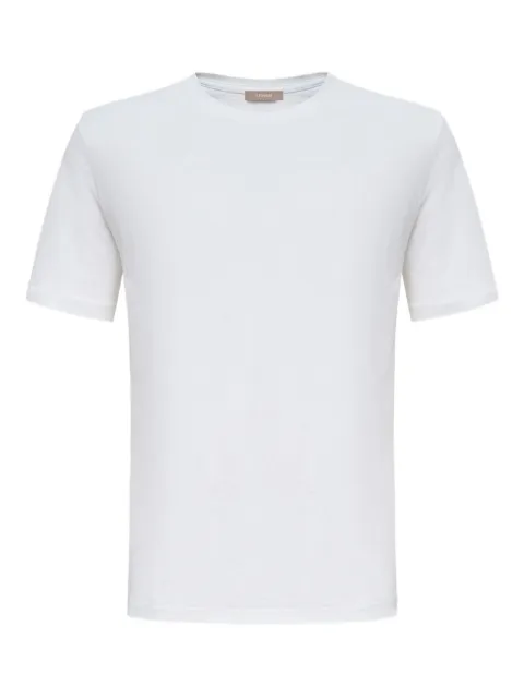 12 STOREEZ crew-neck cotton T-shirt White 124004