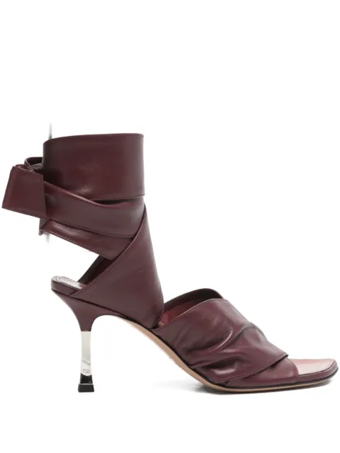 Paris Texas Lorena lace-up sandals Red PX1608XNPPS