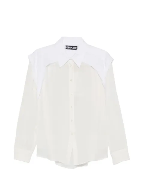 Frenken semi-sheer shirt White 262104