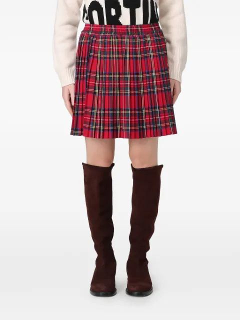 MC2 Saint Barth Tabatha pleated mini skirt Red TTA0001TABATHAENGLISH