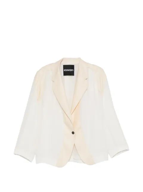 Frenken notched-lapel blazer Neutrals 262804