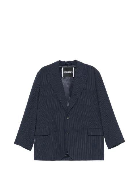 Frenken striped peak-lapel blazer Blue 262810