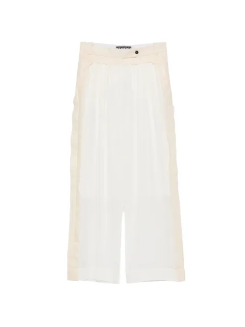 Frenken gathered-detail palazzo pants Neutrals 262505