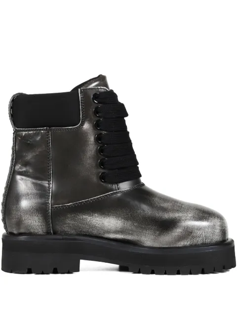 PDF lace-up boots Grey DFM45021S0010PXBLK