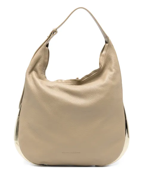 Benedetta Bruzziches grained shoulder bag Neutrals 0107