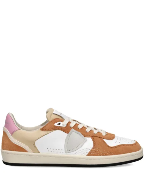 Philippe Model Paris panelled pgal low trainers Brown PGLDVP01