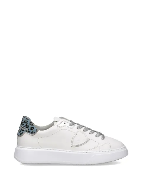 Philippe Model Paris Temple Low leopard panel sneakers White BTLDVF02