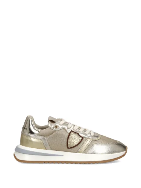Philippe Model Paris Tropez 2.1 shield-patch low-top sneakers Gold TYLDMT02