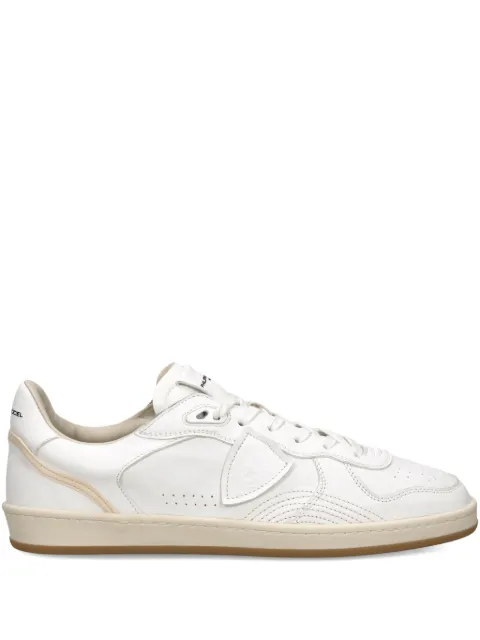 Philippe Model Paris Pgal perforated panel trainers White PGLUWW01