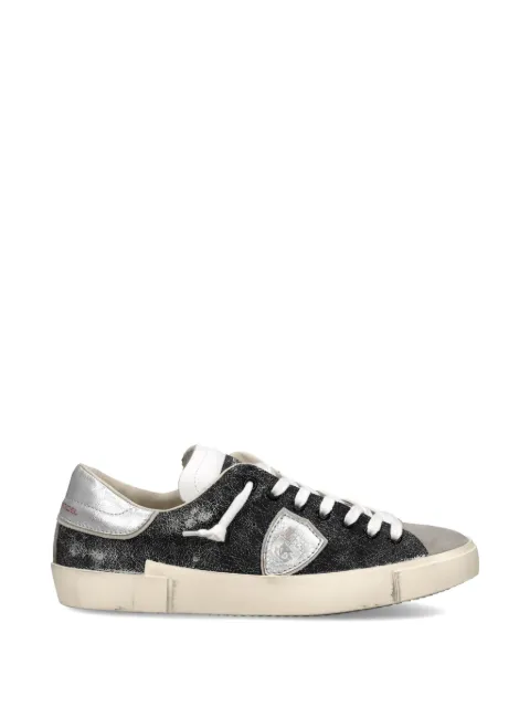 Philippe Model Paris PRSX Low metallic panel sneakers Black PRLUXC15