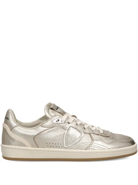 Philippe Model Paris Pgal lace-up leather sneakers Gold PGLDM001