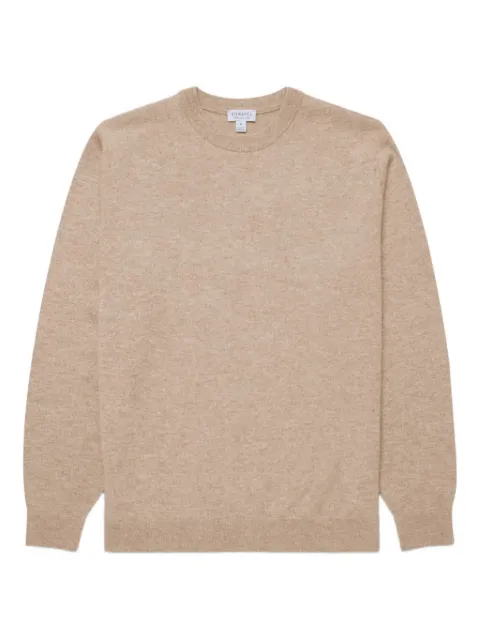 Sunspel crew-neck sweater Neutrals MJUM8291WHAO