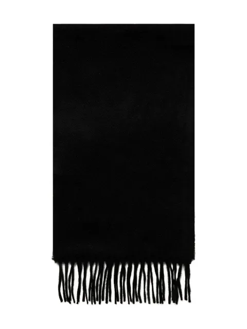 Sunspel fringed-hem scarf Black ASCA9467BKAA