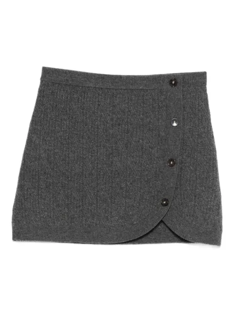 The Garment Como cable-knit mini skirt Grey 22208